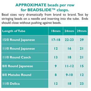 Beadslide Clasp Silver 24mm