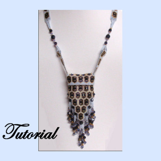 Dimensional Amulet Bag Necklace Pattern - PDF