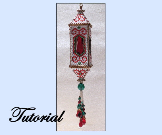 Lantern Christmas Ornament Pattern - PDF