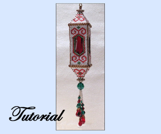 Lantern Christmas Ornament Pattern - PDF