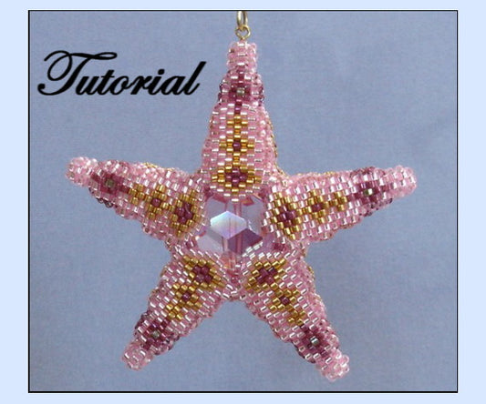 Large Dimensional 5 Sided Star Ornament Pattern - PDF