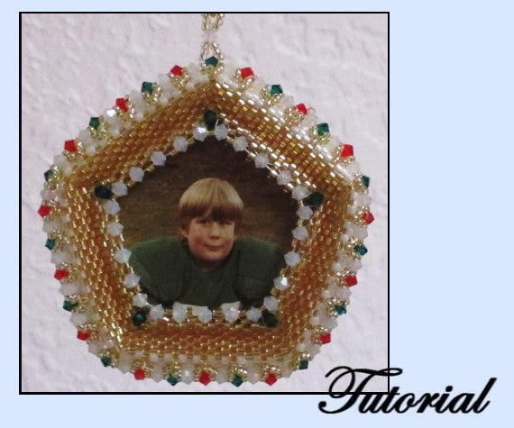 Picture Frame Christmas Ornament Pattern - PDF