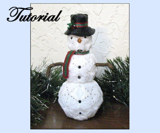 Snowman Christmas Decoration Pattern - PDF