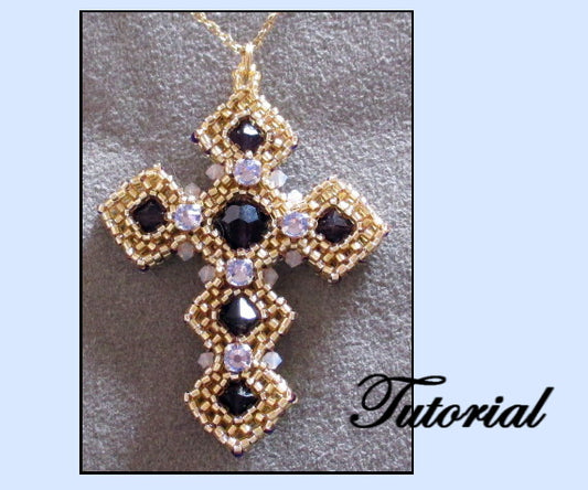 The Cubic Right Angle Weave (CRAW) Cross Pattern - PDF