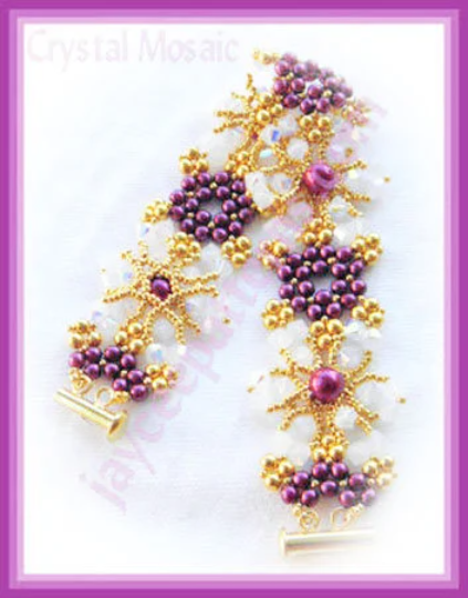 Crystal Mosaic Bracelet Pattern - PDF